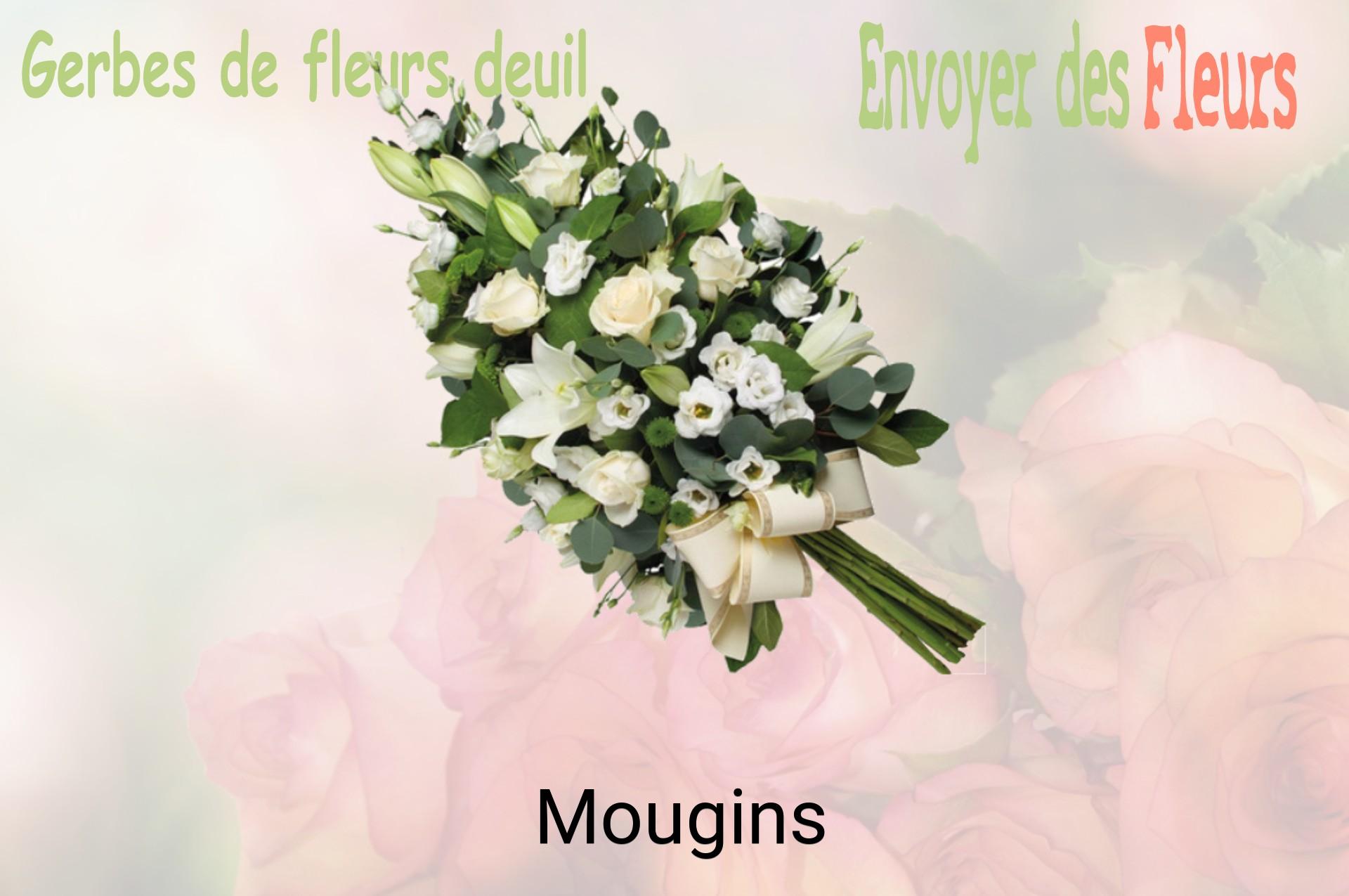 Gerbe de fleurs de deuil livrée à Mougins